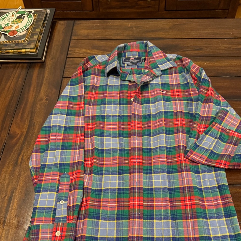 Vineyard Vines Colorful Plaid Kids Button Down Shirt